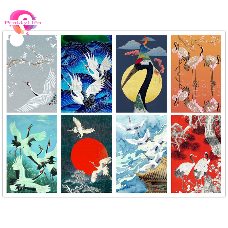 Bộ Tranh Đính Đá 5D Tự Làm Họa Tiết Động Vật 30x40cm Trang Trí Nhà Cửa