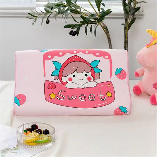 Gối Cao Su Disney Trẻ Em Hàng Cao Cấp Loại 1, Vỏ Gối Cotton 100%