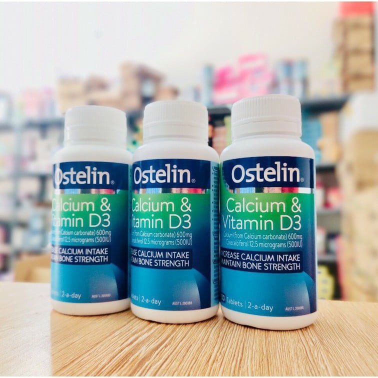 Thực Phẩm Bổ Sung Canxi Ostelin Calcium - Vitamin D3 130 Viên - Chính Hãng Úc