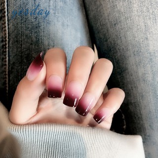 ✨YD❤ 24 Piece Boxed Gradient Long Fake Nails Finished Nail Patch