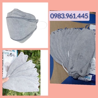 Khẩu trang y tế 4d mask kf94 màu xám