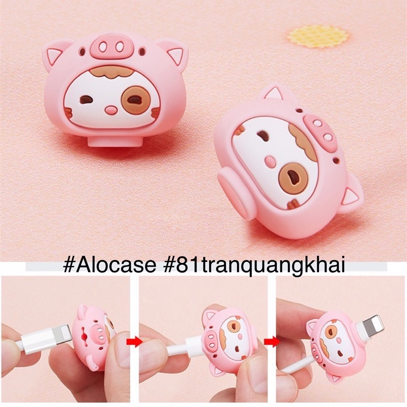 Bảo vệ đầu cáp sạc hình dễ thương Lofter