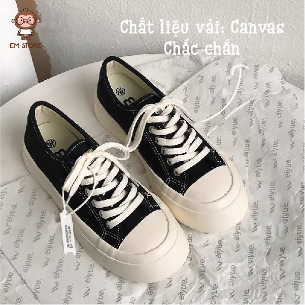 GIÀY BAMI BASIZ SNEAKER - TRẮNG ĐEN DỄ PHỐI ĐỒ ÊM CHÂN ĐỘN ĐẾ 3CM