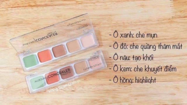 Bảng Che Khuyết Điểm 5 Ô Catrice Đức Emori Beauty_