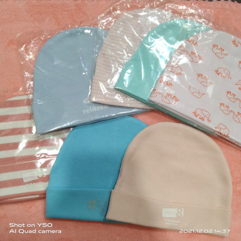 Mũ, nón cotton cho bé sơ sinh 0-3 tháng