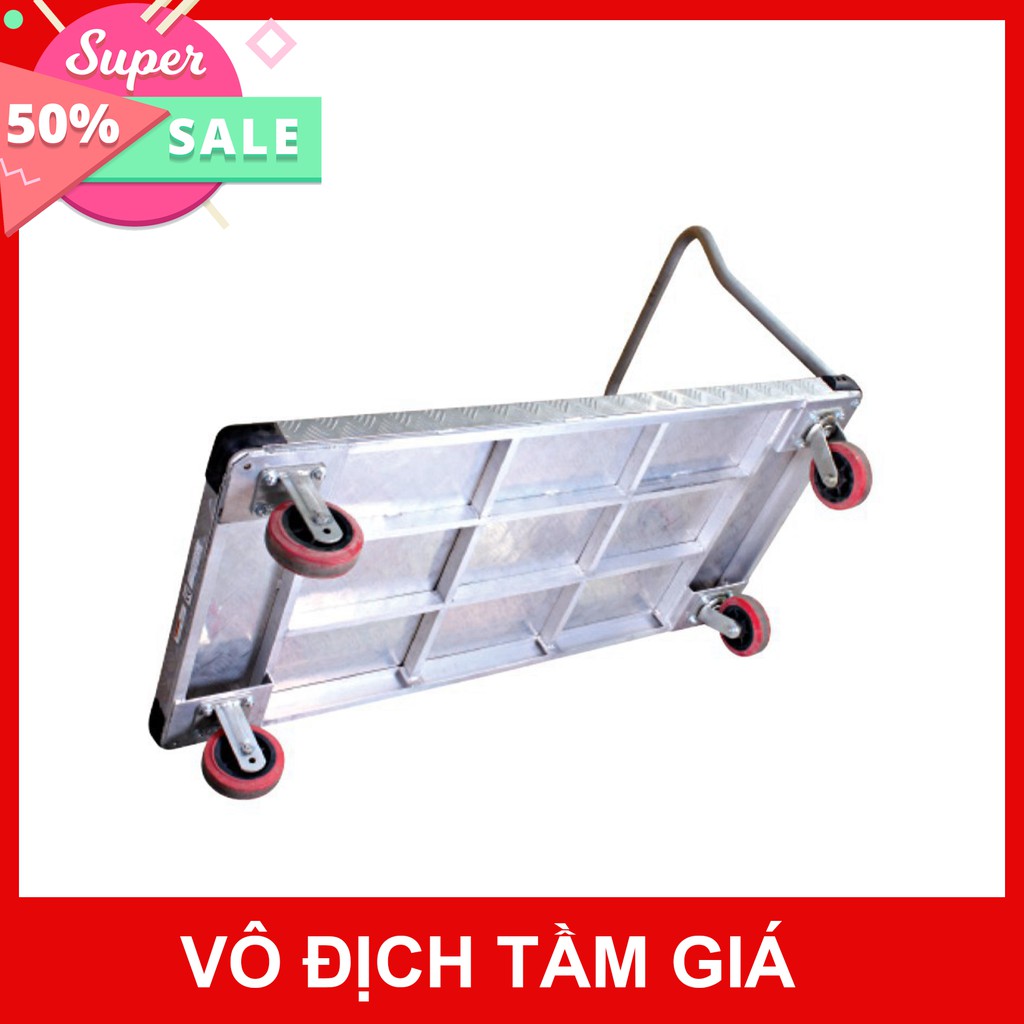 Xe Đẩy Hàng 4 Bánh 500kg Maxkiwi - Kích thước : 60 x 90cm