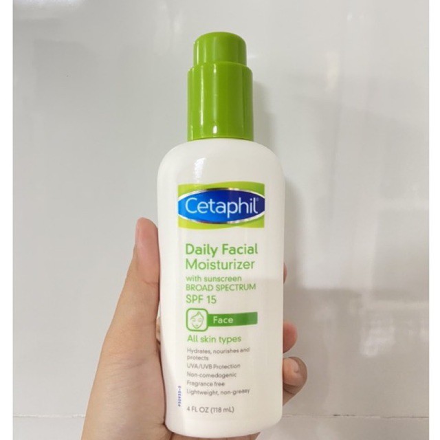Dưỡng ẩm chống nắng Cetaphil-Cetaphil Daily Facial Moisturizer SPF 15 (118ml)