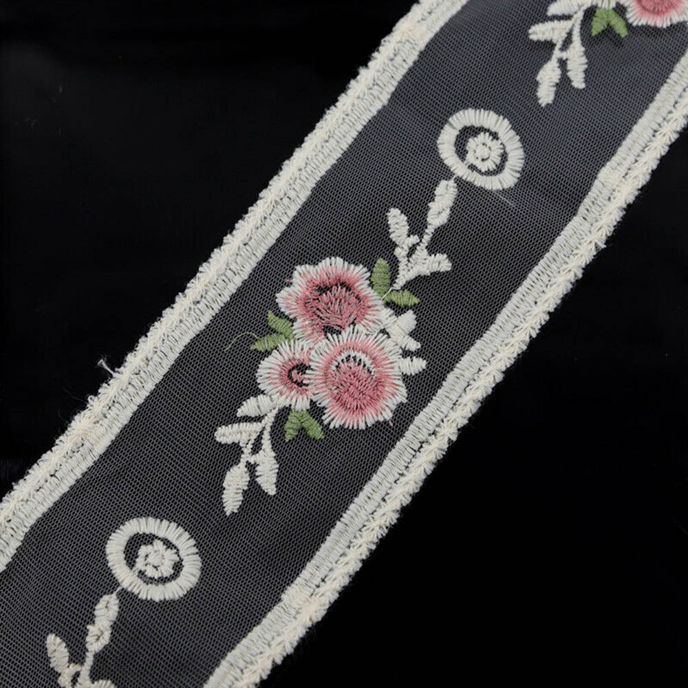 QQMALL Accessories Flowers White Floral Sewing Lace Ribbon