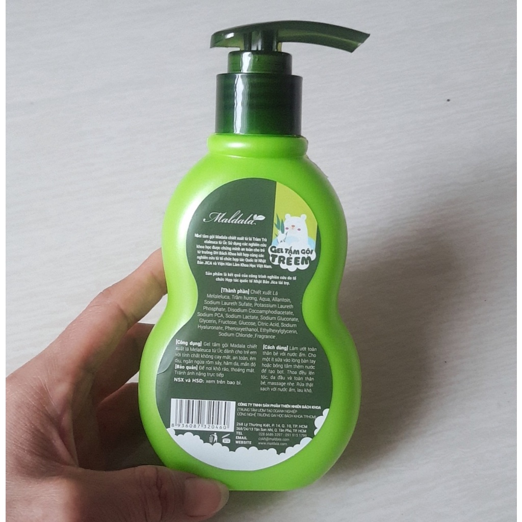 Gel tắm gội trẻ em MALDALA 200ml