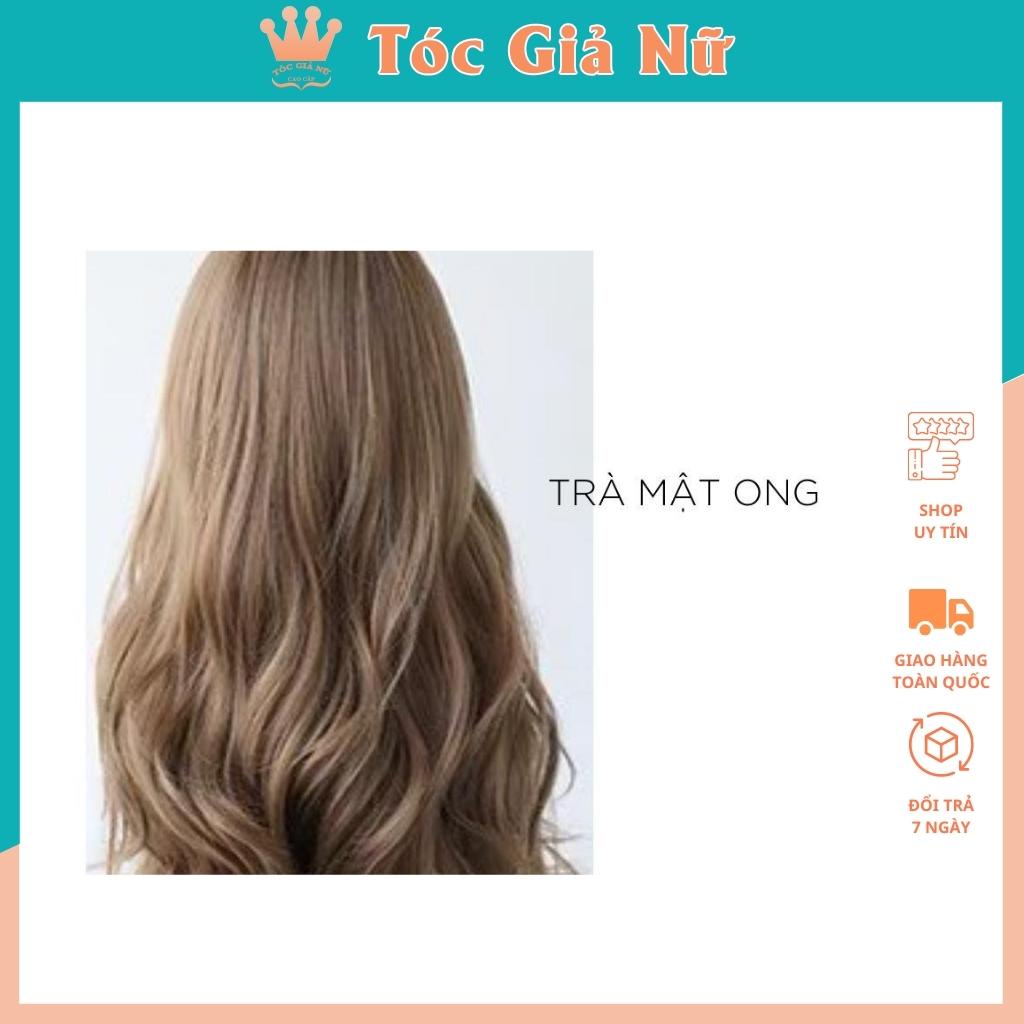 Tóc giả nữ nguyên đầu xoăn ngắn 45cm, kiểu mới đẹp, tặng kèm lưới trùm, C0304