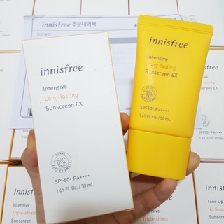 [SẴN/bill/ Mẫu mới 2021]  KEM CHỐNG NẮNG INNISFREE INTENSIVE LONG LASTING SUNSCREEN EX SPF 50 PA ++++