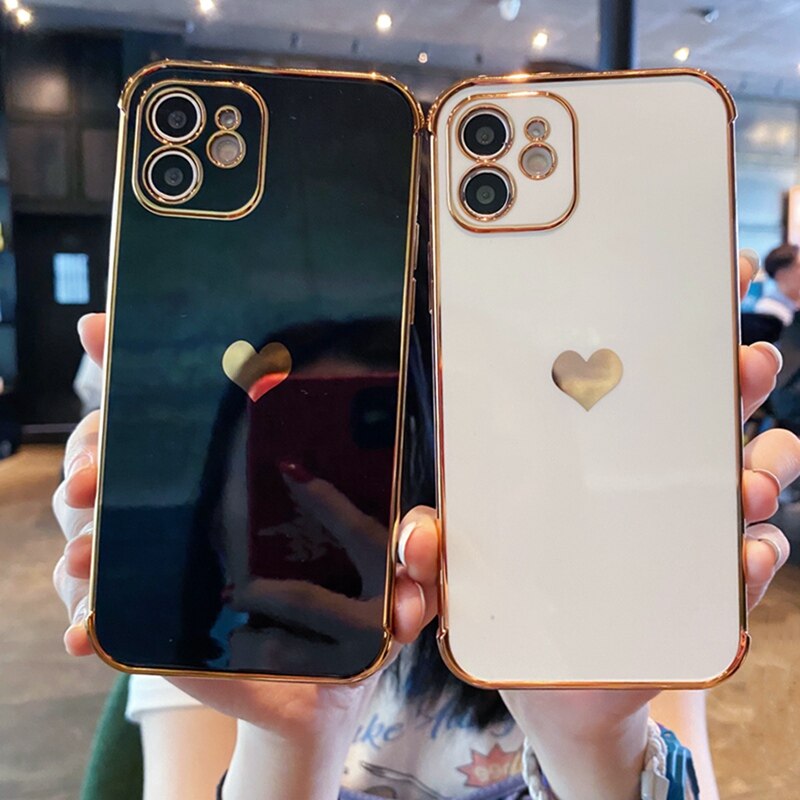 Ốp điện thoại mạ viền mềm sang trọng thích hợp cho Iphone 11 12 Pro Max Mini 7 8 Plus Xr Se 2020