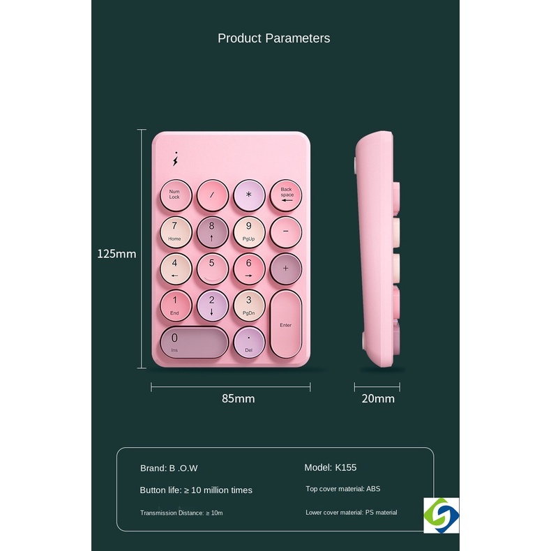 Bàn Phím Số Không Dây Bluetooth Kỹ Thuật Số Và Bàn Phím Số Máy Tính Để Bàn Văn Phòng