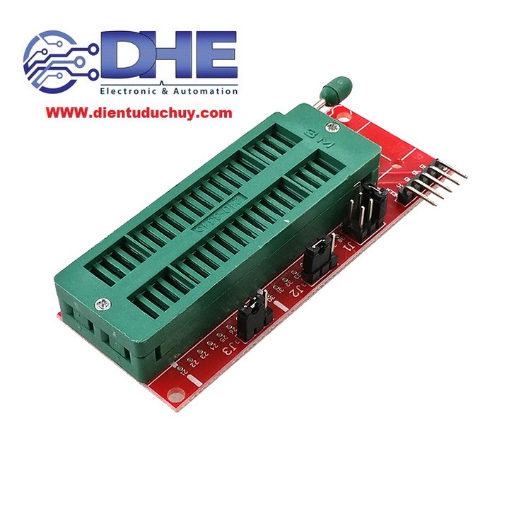 ĐẾ TRUNG GIAN NẠP CHƯƠNG TRÌNH CHO VI ĐIỀU KHIỂN PIC, KẾT HỢP MẠCH NẠP PICKIT, BURN E,...