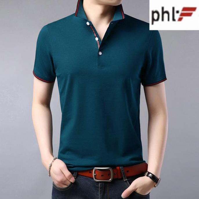 Áo thun phối viền sang trọng đẳng cấp ASMHCM BN09 - Xanh Coban 🚗FREESHIP🚗