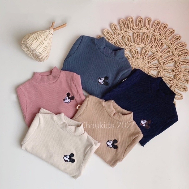 Bộ tăm gân cổ 3 phân giữ ấm cho bé trai, gái