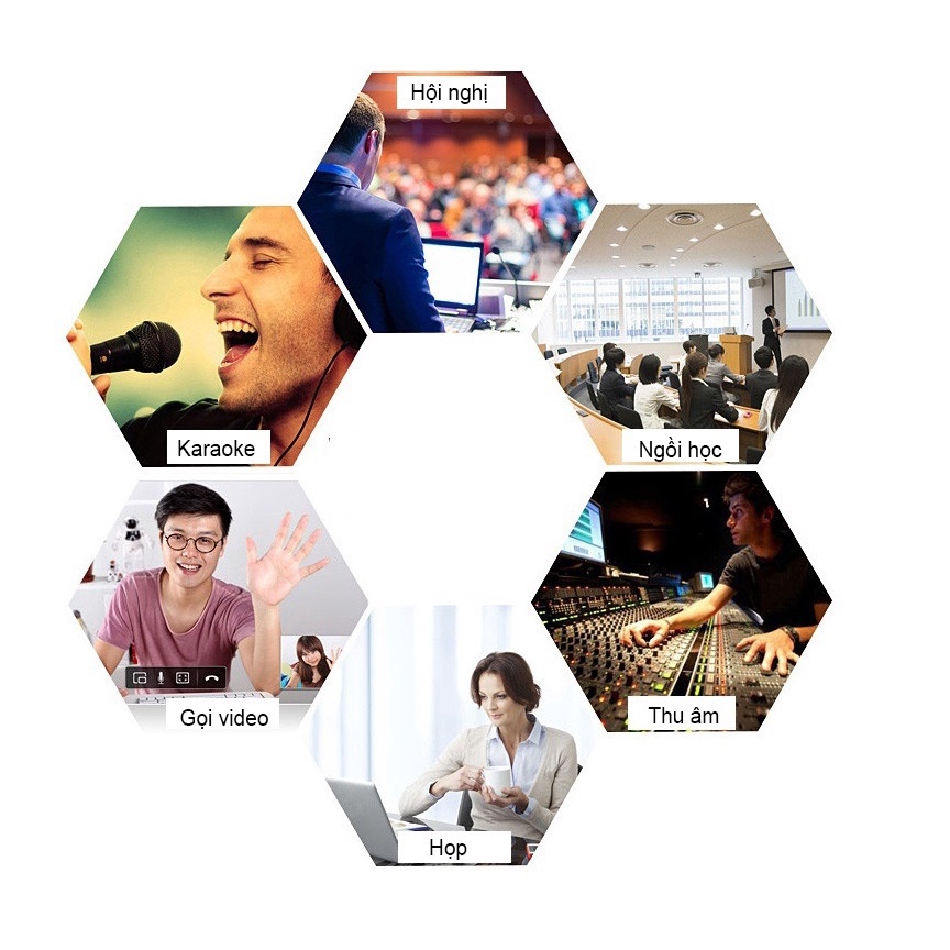 MICRO T-22: DÙNG ĐỂ LIVE STREAM, HỌC ONLINE, TRUYỀN HÌNH HỘI NGHỊ TRÊN LAPTOP, MÁY BÀN - Microphone