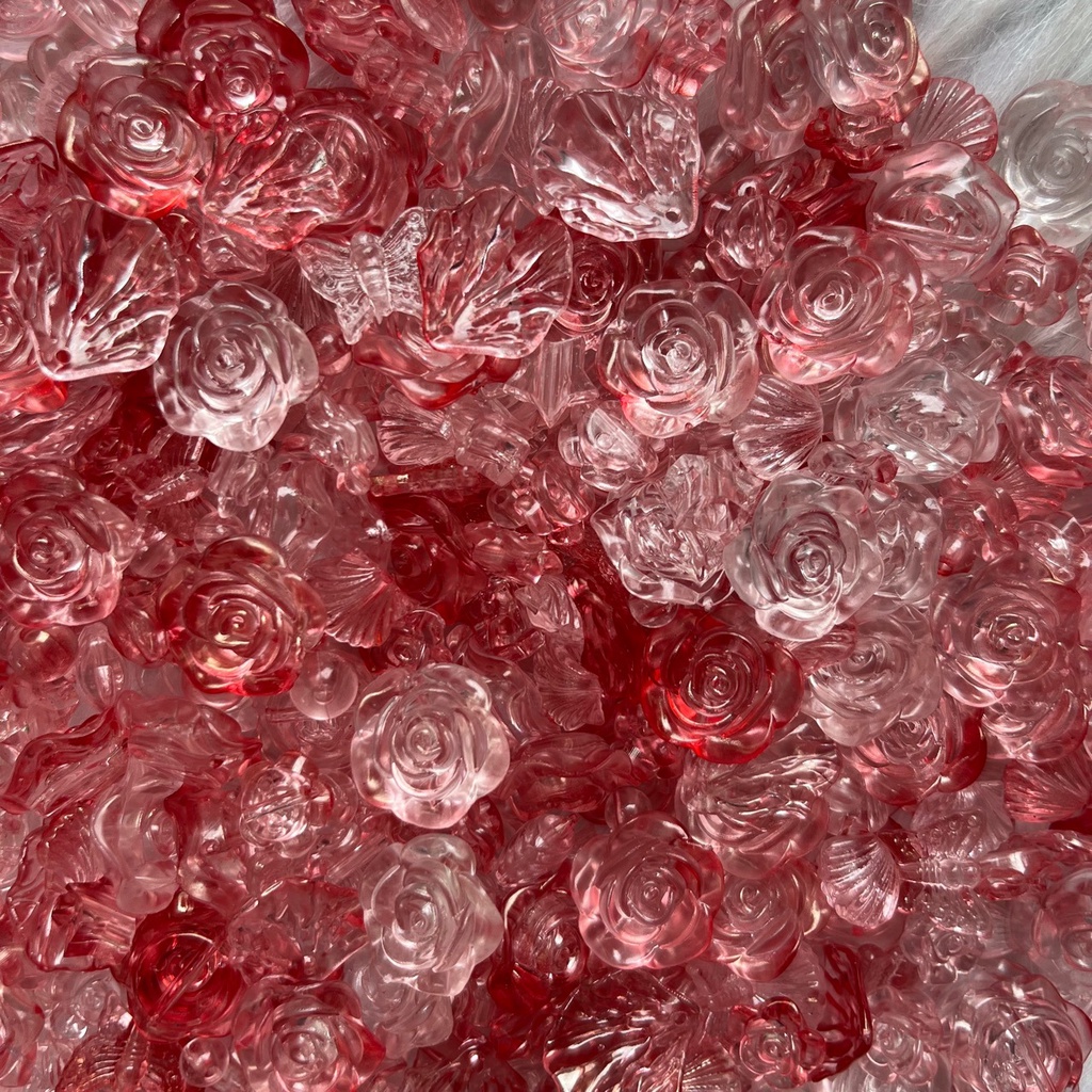 Ốp Điện Thoại ABS Trong Suốt Đính Hạt Ngọc Trai / Bướm / Hoa / Người Ngoài Hành Tinh Cho Iphone