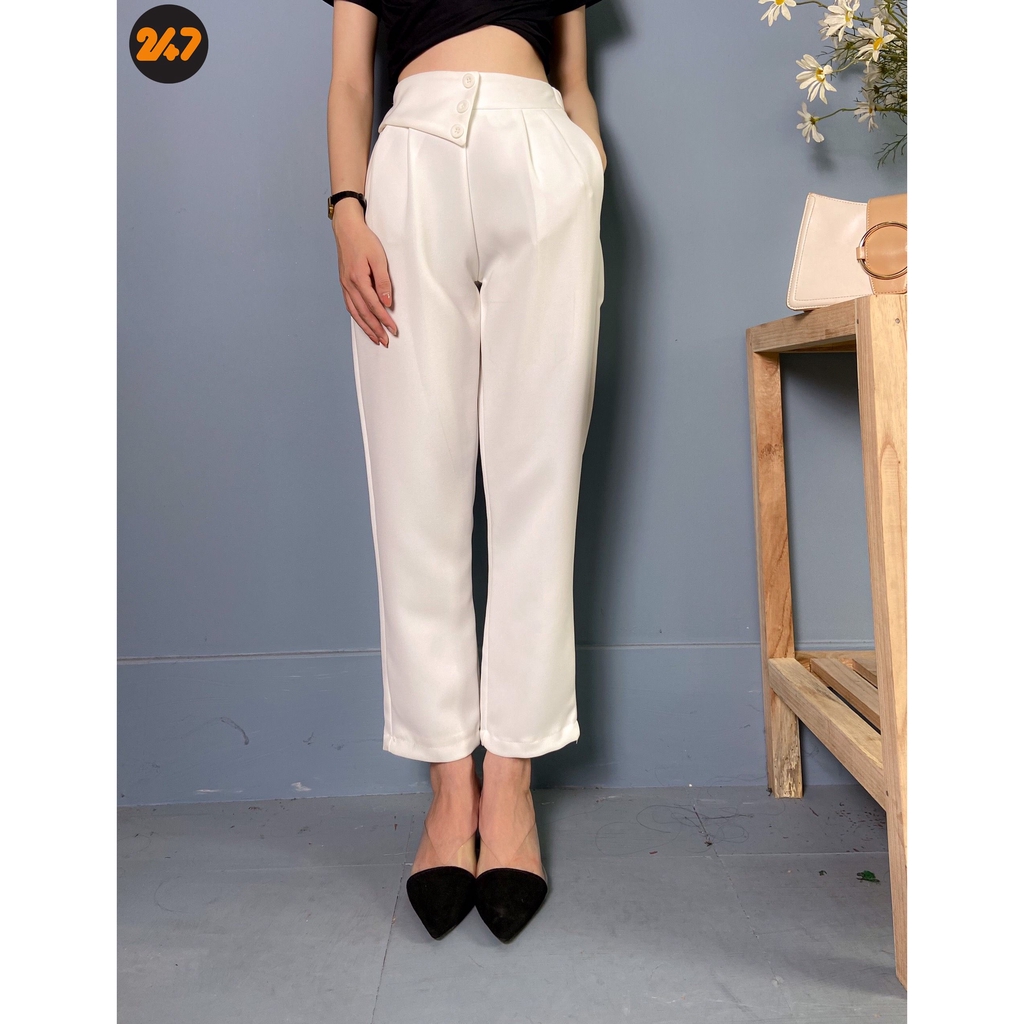 Quần Baggy Công Sở Phối 3 Cúc - QUẦN BAGGY 3 CÚC VẠT LỆCH | BigBuy360 - bigbuy360.vn