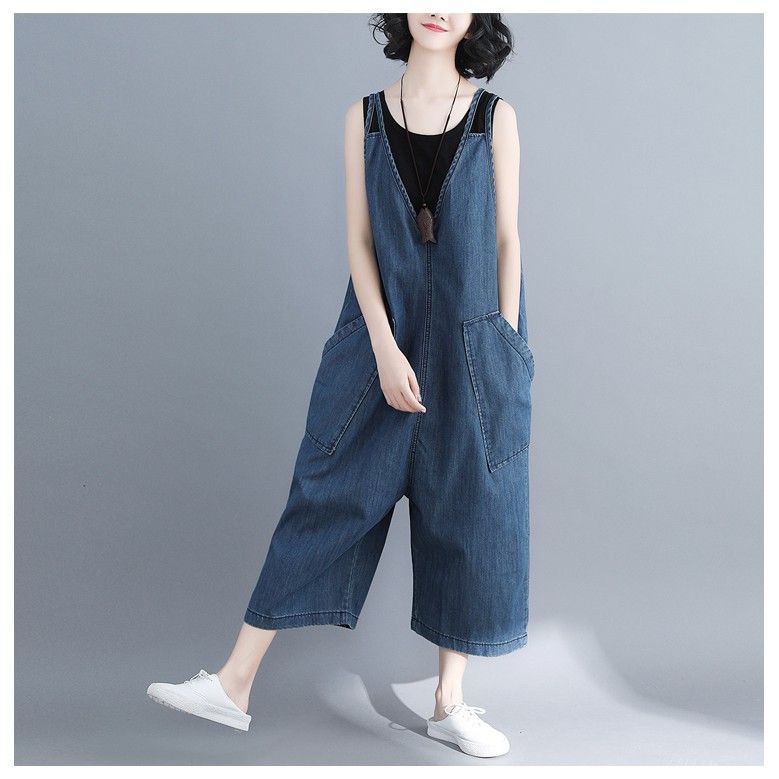 [ORDER] Yếm denim bigsize dáng trẻ trung (fit đến 90kg) - Có ảnh thật | BigBuy360 - bigbuy360.vn