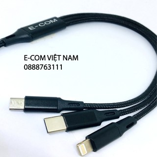 Dây sạc 3 đầu Iphone-micro- typeC "GIÁ GIẢM SỐC"