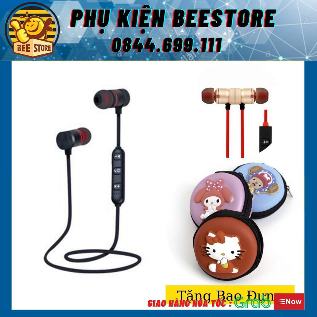 Tai nghe Bluetooth Sport S8 thế hệ mới , tai phone không dây chạy bộ, tặng kèo bao đựng - Beestore