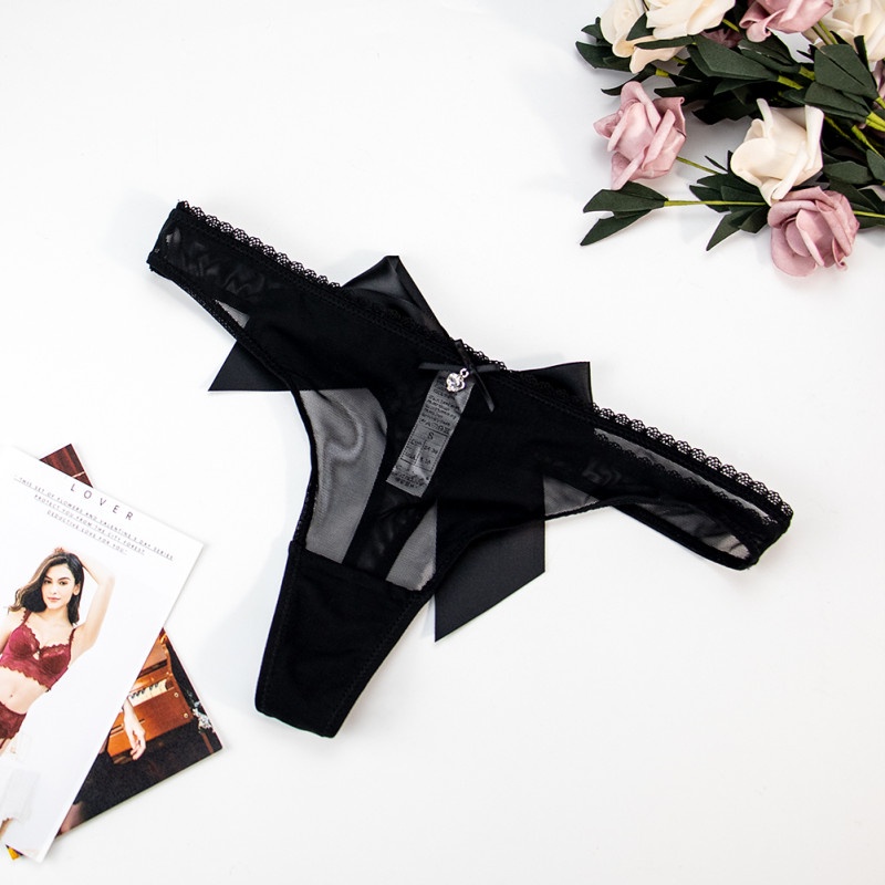 Quần lót VARSBABY N116 lọt khe phối ren nhìn thấu phong cách Lolita độc đáo