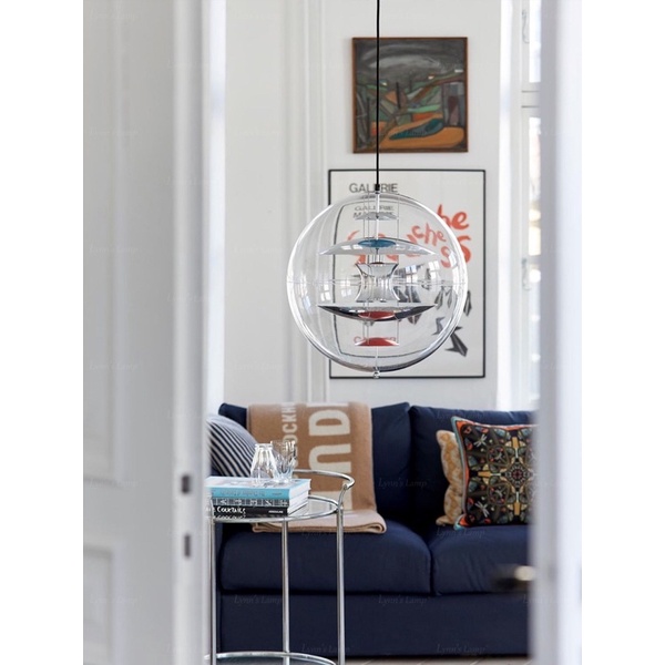 Đèn thả Globe Pendant Lamp 3 màu phong cách Bắc Âu độc đáo