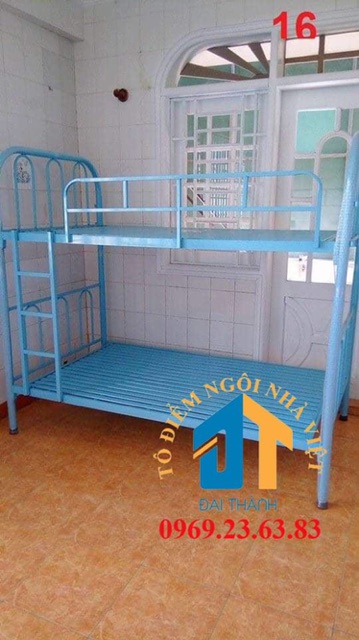 Giường sắt hai tầng Dai thanh 1m x 2m