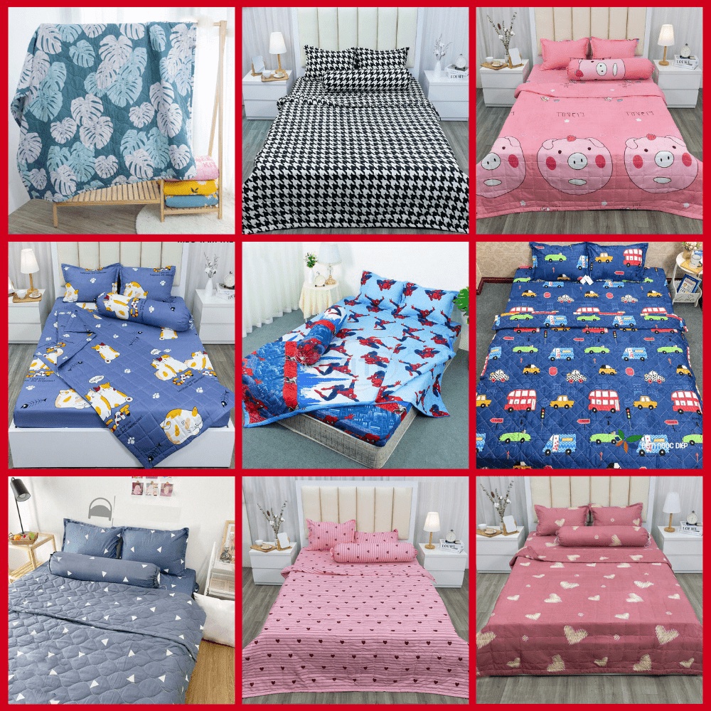 Chăn Hè Sunzin 1m8x2m trần bông 2 mặt Cotton poly
