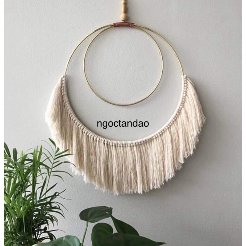 Bộ nguyên liệu làm vòng dreamcatcher macrame size lớn