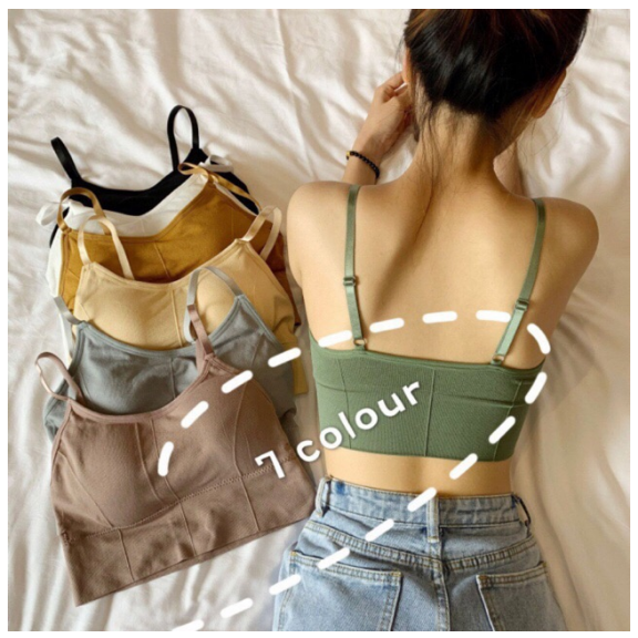 Áo Thể Thao Bra Không Gọng Với Miếng Đệm Chắc Chắn Thoải Mái Co Giãn Tốt