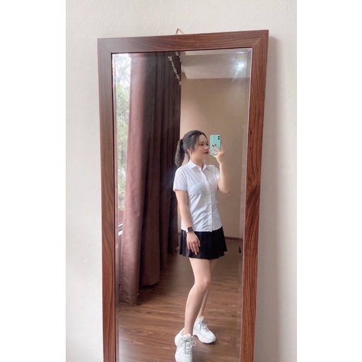 Áo Cộc Trắng EVA, vải chống nhăn, form ôm vừa phải | BigBuy360 - bigbuy360.vn