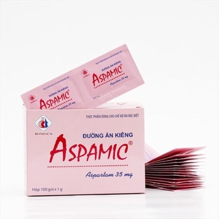 Đường ăn kiêng aspamic hộp 100 gói