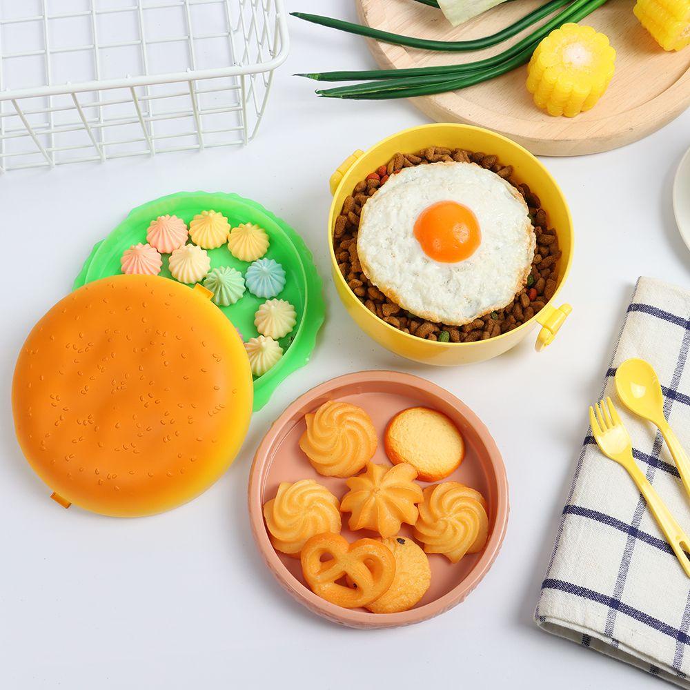 BORAG Hộp Đựng Thức Ăn Trưa Hình Hamburger
