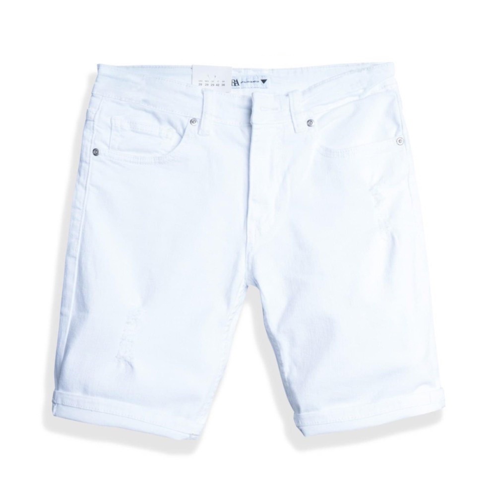 Quần Short Jean Nam Đẹp Chất Bò Co Giãn Cao Cấp, Quần JEAN nam trơn Mẫu Mới Phong Cách Hàn Quốc T05