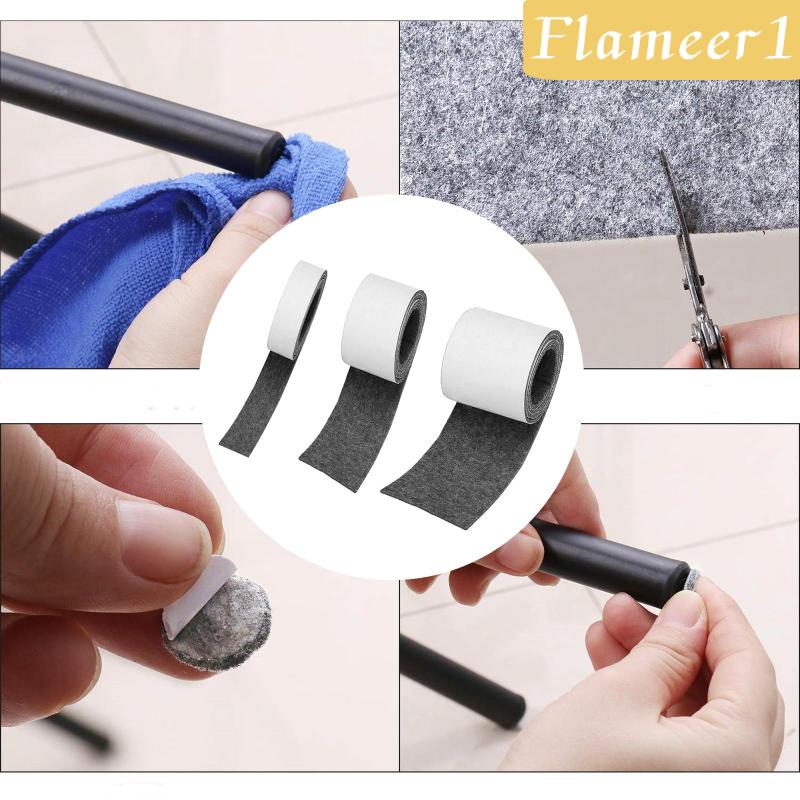 [flameer1] Cuộn Băng Dính Tự Dính Bằng Vải Nỉ Cho Bề Mặt Đồ Nội Thất Cứng