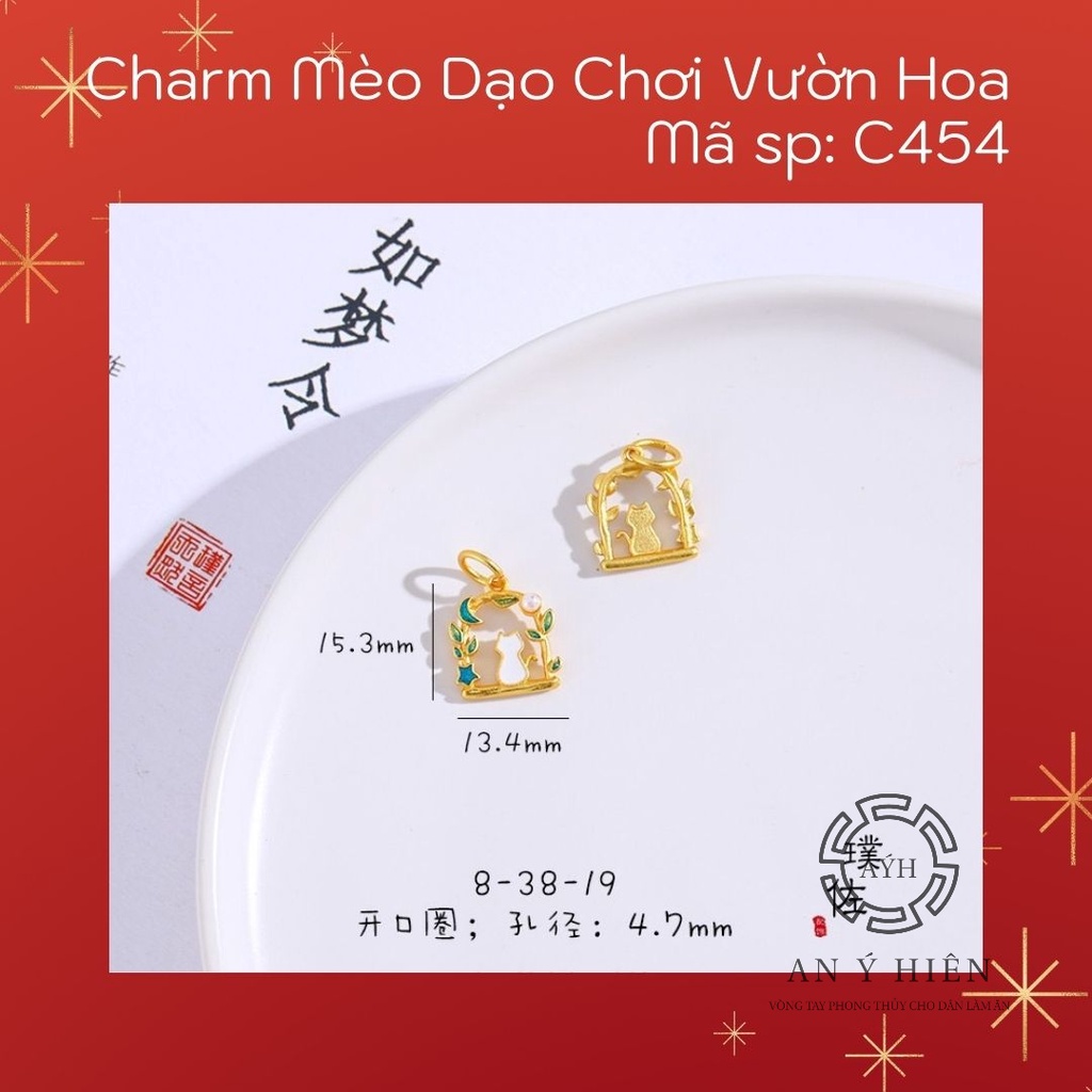 Charm Mèo dạo chơi vườn hoa #C454 ( An Ý Hiên)