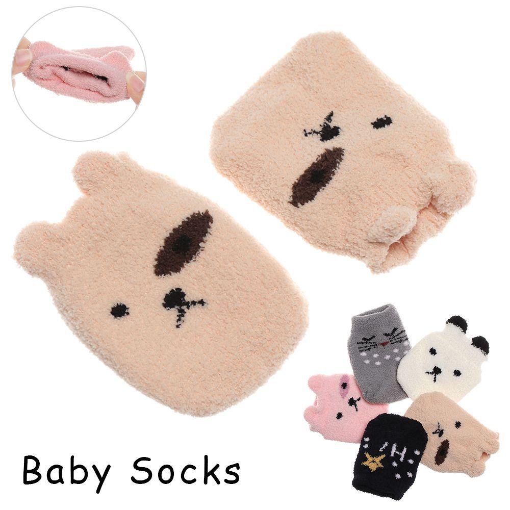 ROSE Vớ Lông Cừu San Hô Xinh Xắn Ấm Áp Cho Bé Trai Gái Mùa Thu