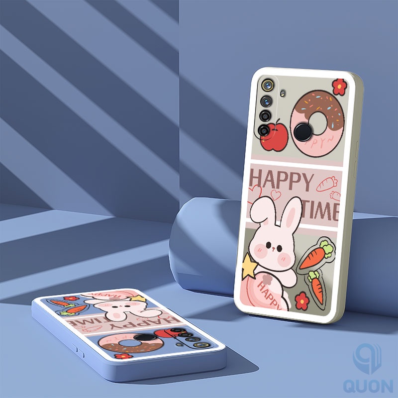Ốp Điện Thoại TPU Mềm Hình Thỏ/Bánh Donut Cho Realme 5 6 7 pro 5i 6i 7i C17
