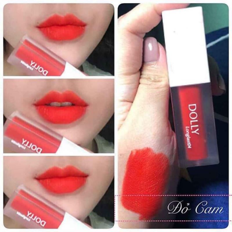 [ Màu Đỏ Cam ]Màu Son Quốc Dân Dolly lipstick son không chì mềm môi | BigBuy360 - bigbuy360.vn
