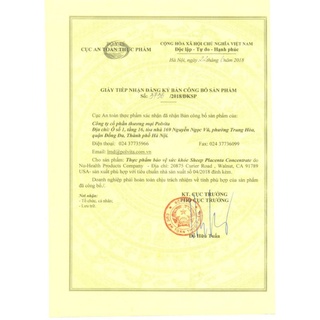 Thực phẩm bảo vệ sức khỏe Sheep Placenta Concentrate
