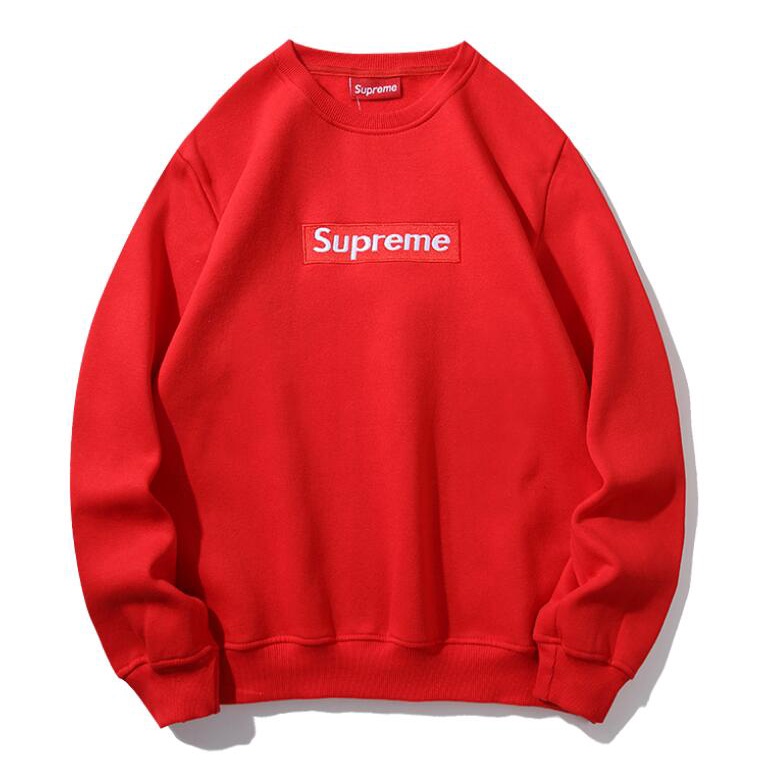 Thời Trang Áo Hoodie Lót Nhung Thêu Chữ Supreme Cá Tính Cho Nam Và Nữ | BigBuy360 - bigbuy360.vn