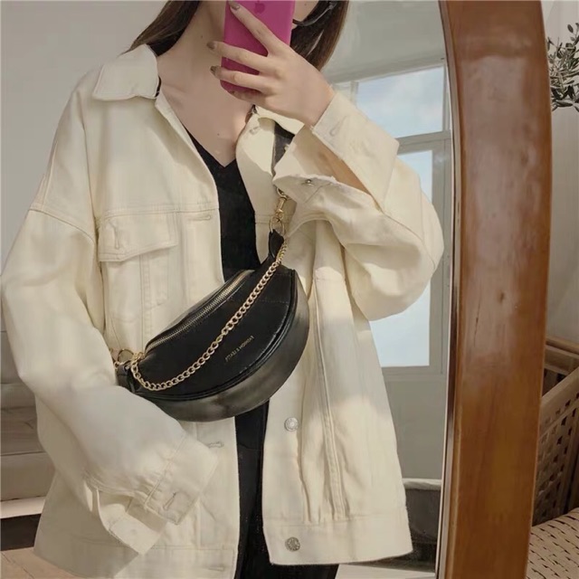 Túi đeo chéo hình bầu dục 2 dây hot 2019