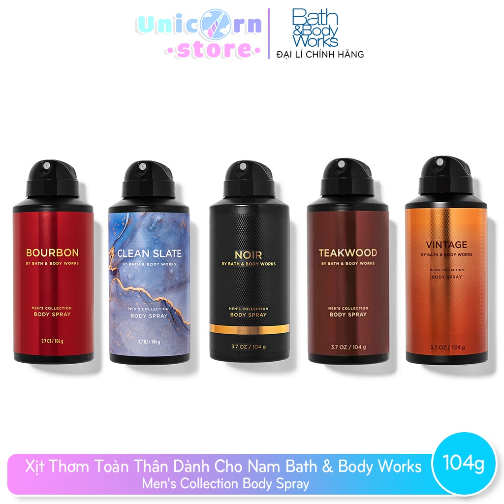 Xịt Thơm Toàn Thân Dành Cho Nam Bath & Body Works Men's Collection Body Spray 104g