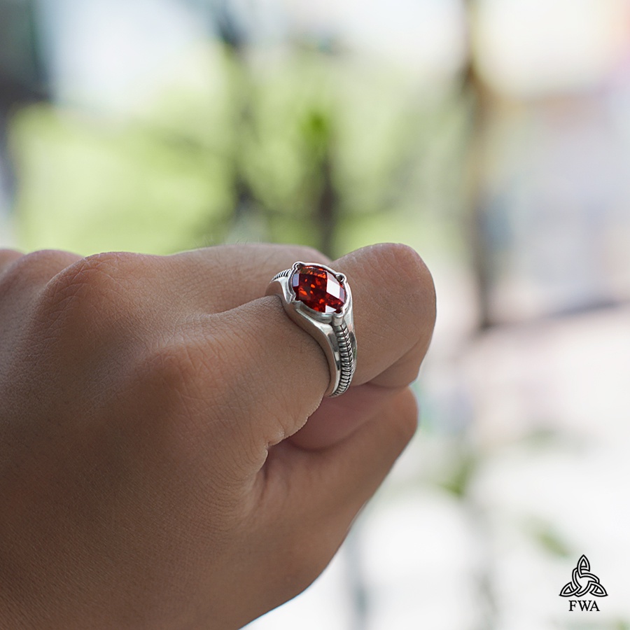Nhẫn bạc nam FWA Narya Ring - Chúa tể chiếc Nhẫn