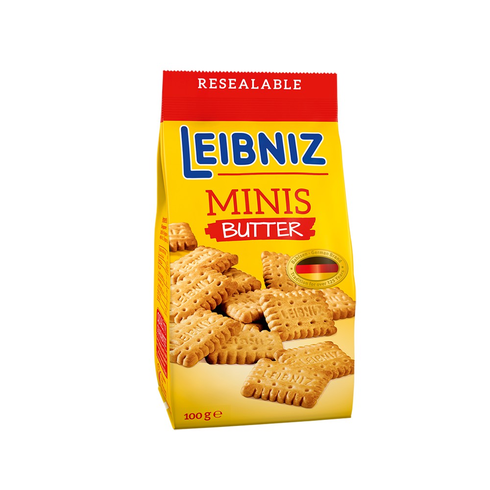 Bánh qui minis Leibniz Đức 100g vị bơ tự nhiên và ngũ cốc nguyê thumbnail