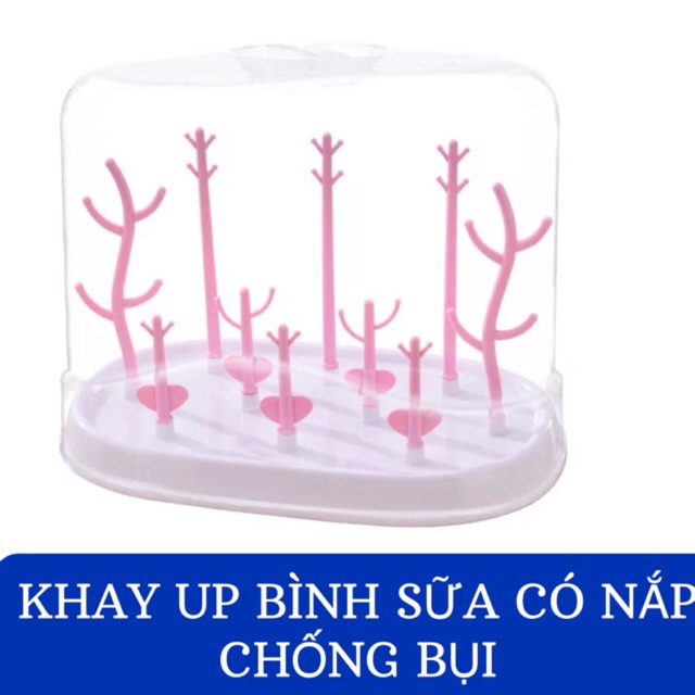 Giá úp bình sữa có nắp K002