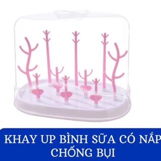 Giá úp bình sữa có nắp k002