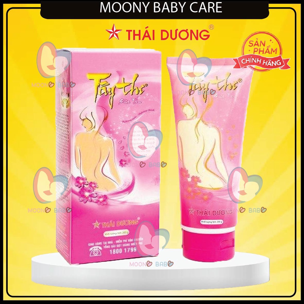 Sữa tắm làm trắng da ngừa mụn Tây thi, Chính hãng Sao Thái Dương dành cho phụ nữ và trẻ em - Moony Baby care